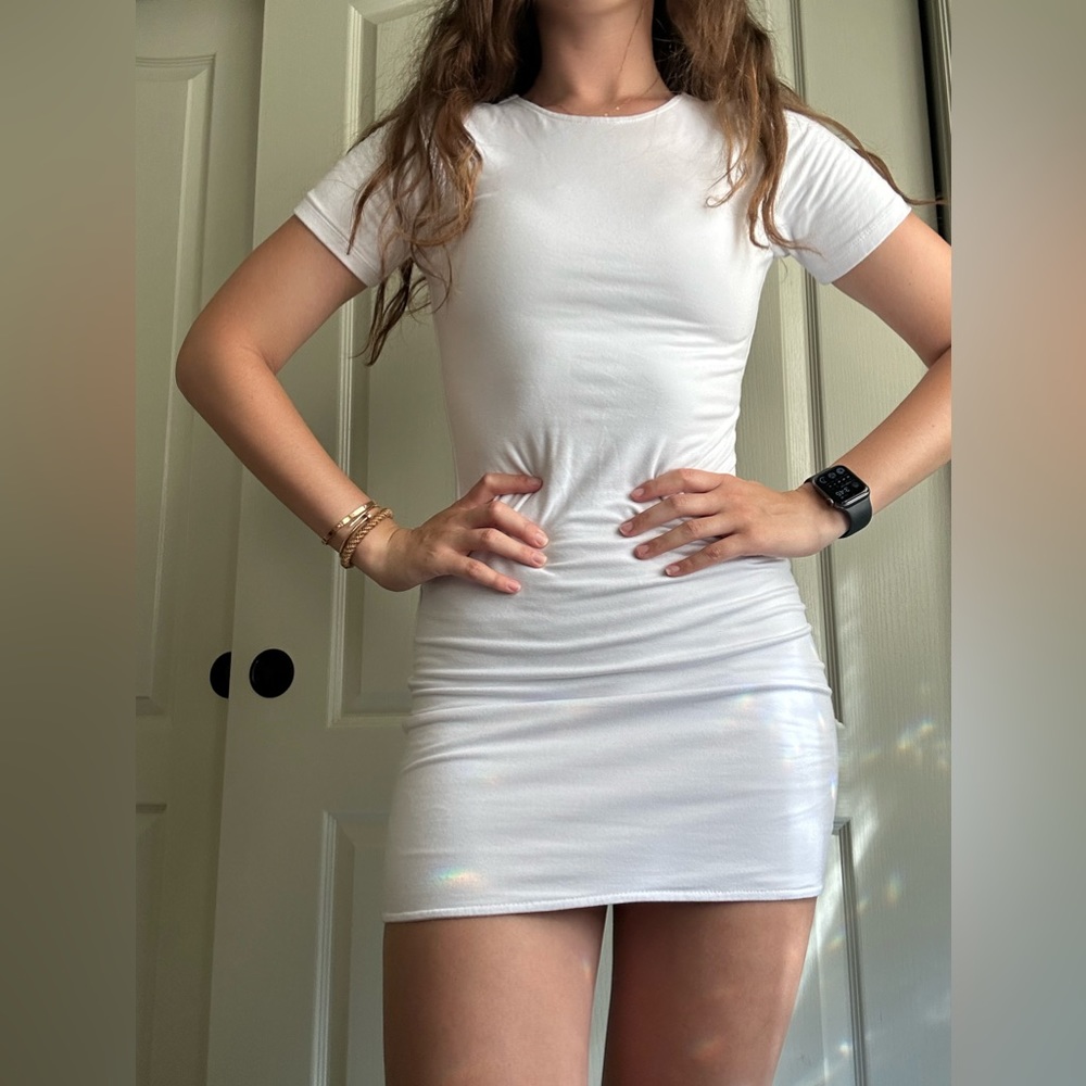 Mikoh bodycon white dress